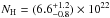 \hbox{$N_{\rm H}=(6.6^{+1.2}_{-0.8})\times10^{22}$}