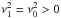 \hbox{$\nu_1^2=\nu_0^2>0$}