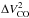 \hbox{$\Delta V_\mathrm{CO}^2$}