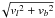 \hbox{$\!\sqrt{ {v_l}^2+{v_b}^2}$}