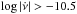 \hbox{$\log |\dot{\nu}|> -10.5$}