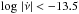 \hbox{$\log\,|\dot{\nu}| < -13.5$}