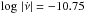 \hbox{$\log\,|\dot{\nu}| = -10.75$}