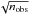 \hbox{$\sqrt{n_\mathrm{obs}}$}