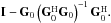 \hbox{$ \Id - \GG_0 \left({ \GG_0^{\text{H}} \GG_0 }\right)^{-1} \GG_0^{\text{H}}. $}
