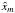 \hbox{$\hat{x}_m$}
