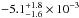 \hbox{$-5.1^{+1.8}_{-1.6}\times10^{-3}$}