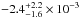 \hbox{$-2.4^{+2.2}_{-1.6}\times10^{-3}$}