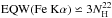\hbox{$\mathrm{EQW}(\mathrm{Fe~K}\alpha) \backsimeq 3 N^{22}_{\mathrm{H}}$}