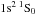 \hbox{$1\mathrm{s}^2\,{}^1\mathrm{S}_0$}
