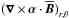 \hbox{$\big(\nab\times\aalpha\cdot\meanBB\big)_{r,\theta}$}