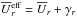 \hbox{$\meanU{}^{\rm eff}_r = \meanU_r +\gamma_r$}