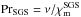 \hbox{$\PrSGS=\nu/\chiSm$}