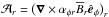 \hbox{${\cal A}_r= \big(\nab\times\alpha_{\phi r}\mean{B_r}\eee_\phi \big)_r$}