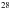 \hbox{${}^{28}$}