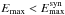 \hbox{$E_{\rm max}< E^{\rm syn}_{\rm max}$}