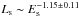 \hbox{$L_{\rm s} \sim E_{\rm s}^{-1.15 \pm 0.11}$}