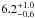 \hbox{$6.2^{+1.0}_{-0.6}$}