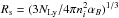 \hbox{$R_{\rm s}=(3N_{\rm Ly}/4\pi n^{2}_{i}\alpha_{B})^{1/3}$}