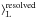 \hbox{$\rangle_{\rm L}^{\rm resolved}$}