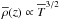 \hbox{$\meanrho(z)\propto\meanT^{3/2}$}