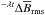 \hbox{$^{-\lambda t}\Delta\meanB_{\rm rms}$}