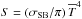 \hbox{$S=(\sigmaSB/\pi)\,\meanT^4$}