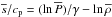 \hbox{$\means/c_{\rm p}=(\ln\meanP)/\gamma-\ln\meanrho$}