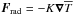\hbox{$\FF_{\rm rad}=-K\nab\meanT$}