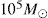 \hbox{${\sim}10^5~M_{\odot}$}