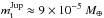 \hbox{$m_{\rm t}^{\rm Jup} \approx 9\times 10^{-5}~ M_{\oplus}$}