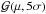 \hbox{$\mathcal{G}(\mu, 5\sigma)$}