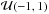 \hbox{$\mathcal{U}(-1,1)$}