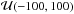 \hbox{$\mathcal{U}(-100,100)$}