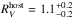 \hbox{$R_V^{\rm host}=1.1^{+0.2}_{-0.2}$}