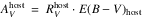 \hbox{$A_V^{\rm host}~=~R_V^{\rm host} \cdot E(B-V)_{\rm host}$}