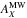 \hbox{$A_X^{\rm MW}$}