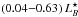 \hbox{$(0.04{-}0.63)\,L_B^{\star}$}