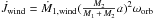 \hbox{$\dot{J}_{\rm wind}= \dot{M}_{\rm 1,wind} (\frac{M_{2}}{M_{1}\,+\,M_{2}}a)^{2}\omega_{\rm orb}$}