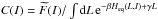 \hbox{${ C (I) = \widetilde{F} (I)/\int \rd L \, \re^{- \beta H_{\rm eq} (L , I) + \gamma L} }$}