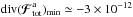 \hbox{${ \text{div} (\bm{\mathcal{F}}_{\rm tot}^{\ra})_{\rm min} \simeq - 3 \times 10^{-12} }$}