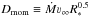 \hbox{$ D_{\mathrm{mom}} \equiv \dot{M} \varv_\infty R_\ast^{0.5} $}