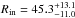 \hbox{$R_{\rm in}=45.3^{+13.1}_{-11.0}$}