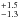 \hbox{$^{+1.5}_{-1.3}$}