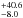 \hbox{$^{+40.6}_{-8.0}$}