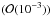\hbox{$ (\mathcal{O} (10^{-3} ) )$}