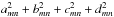 \hbox{$a_{mn}^2 + b_{mn}^2 + c_{mn}^2 + d_{mn}^2$}