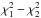 \hbox{$\chi_1^2 - \chi_2^2$}