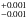 \hbox{$_{-0.001}^{+0.001}$}