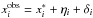 \hbox{$x^{\mathrm{obs}}_{i} = x^{*}_{i} + \eta_{i} + \delta_{i}$}